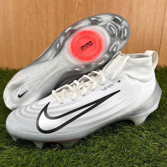 Nike Air Zoom Vapor Pro 1 White Black Football Cleats FB3298-100 Men\'s Size 8 main image 5
